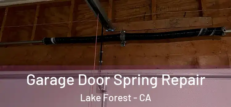 Garage Door Spring Repair Lake Forest - CA